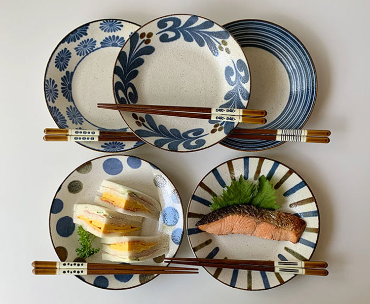 「食器セット ぱいかじ6.0皿と箸5柄セット」スライダー画像