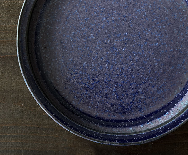 「恩田陽子 ケーキ皿 紫」スライダー画像