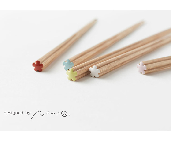 「箸 木製 hanataba 23cm 6カラー」スライダー画像